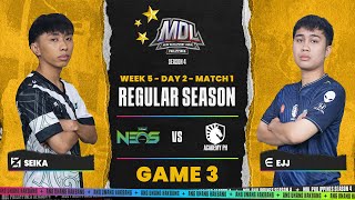 MDL PH S4  W5D2  TLAC VS OMGN  GAME 3 [upl. by Yedok]