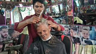 🇮🇳Scissor And Comb Se Simpal haircut how to do Scissors And Comb Simpal haircut 🇮🇳Amitbarber [upl. by Flita528]