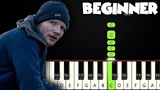 Shape Of You  Ed Sheeran  BEGINNER PIANO TUTORIAL  SHEET MUSIC by Betacustic [upl. by Babcock215]