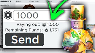 How To Give Robux To Friends Full Guide  Send Robux To Friends Easily [upl. by Gardie763]