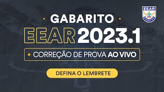 Gabarito EEAR 20231  Correção da prova Ao Vivo [upl. by Fredette539]