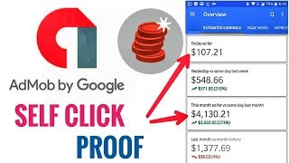 MY ADMOB EARNING PROOF NO INVALID TRAFFIC CUT [upl. by Gabor639]