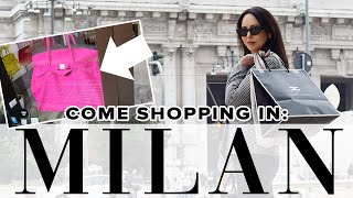 HUGE MILAN SHOPPING SPREE 😋  Milan Vlog PART 1 🇮🇹 [upl. by Akcira]