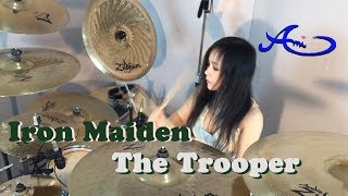 Iron Maiden  The Trooper Drum cover by Ami Kim 15 [upl. by Sigvard153]