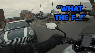 quotWhat The Fquot UK Bikers vs Crazy Stupid People and Angry Drivers 103 [upl. by Enala233]