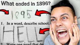 THE FUNNIEST KIDS SCHOOL TEST ANSWERS [upl. by Ahlgren344]