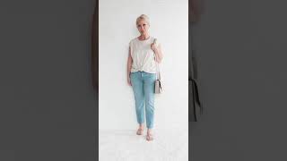 Spring Jeans for Midlife Women fashionover50 fashionover40 fashiionover60 [upl. by Yadrahc]