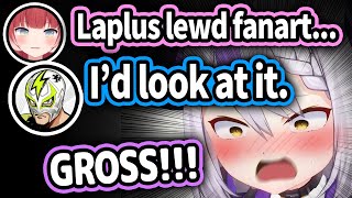 JP Streamers Comment About Lapluss Lewd Fanart Caught Her OffGuard【Hololive】 [upl. by Hoseia]