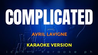 COMPLICATED Avril Lavigne  Karaoke Version [upl. by Aiset]