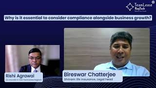 Why Compliance Must Go HandinHand with Business Growth Bireswar Chatterjee Shriram Life Insurance [upl. by Norma]