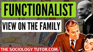 Functionalist view on family Sociology A Level [upl. by Htebilil]