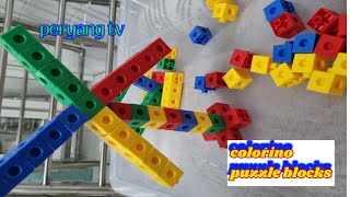 814 unboxing colorino blocks satisfying unboxing toys [upl. by Nawuj]