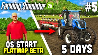 Start with 0 on FLAT MAP in FS25 🚜5 [upl. by Ettelrats]