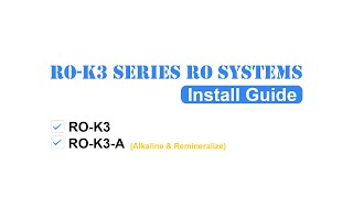 Frizzlife ROK3 Series Under Sink RO Filter System  Installation Guide [upl. by Acirtap]