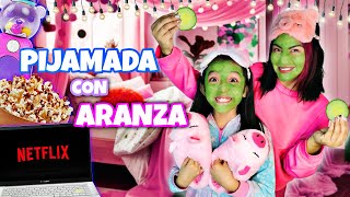 🍬Pijamada con ARANZA 🌙 🍿Mascarilla Almohadazos Y SORPRESAS [upl. by Goodyear7]