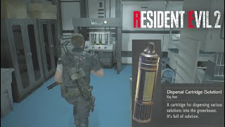 How to solve dispersal cartridge capacity drug testing lab Resident Evil 2 Remake [upl. by Lewie52]