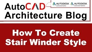 How to create Stair Winder Style  AutoCAD Architecture Tutorial 13 [upl. by Alexandre565]