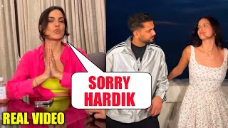 Watch  Hardik Pandya ex Wife Natasha Response on Recent Viral Video of Her With Elvish Yadav [upl. by Aniale]