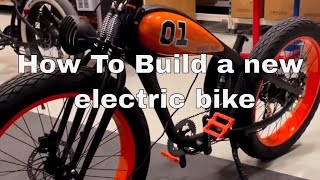 How to build a new electric bike with a vintage moped design  e  Bike custom [upl. by Colwin]