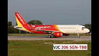 Vietjet Air A320  VJC206  SGNTBBSGN VATSIM [upl. by Ernesta987]