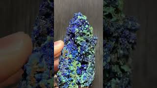 Azurite Crystals with Malachite  DallasStoneworkscom Azurite malachite crystals [upl. by Jann]