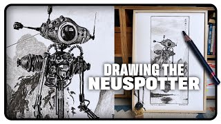 Drawing Maschinen Krieger Neuspotter in Japanse landscape [upl. by Ruddy478]