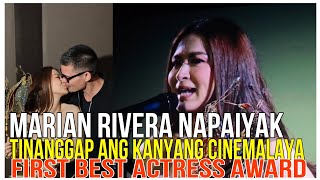 MARIAN RIVERA NAPAIYAK SA KANYANG SPEECH AS WON THE BEST ACTRESS AWARD  DINGDONG SUPER SUPPORT [upl. by Lednek]