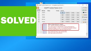 SOLVED quotError Apache Shutdown Unexpectedlyquot  XAMPP amp MySQL Fixes [upl. by Fanestil]