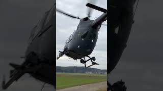 Well Thats a low pass  German Air Force H145M LUH SOF helicopter [upl. by Nellahs877]