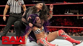 Sasha Banks amp Bayley vs Nia Jax amp Tamina Raw Nov 19 2018 [upl. by Marie]