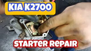 kia k2700 starter repair [upl. by Akel]