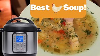 Easy Chicken vegetable soup in Instant Pot [upl. by Meekahs]