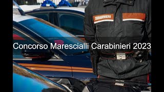 Concorso 816 Allievi Marescialli Carabinieri 2023 [upl. by Aschim]