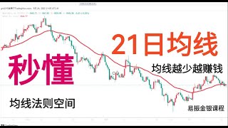 秒懂21日均线ma移动平均线交易系统 秒懂均线系统均线使用方法用ma均线系统赚钱均线法则空间 [upl. by Swirsky]