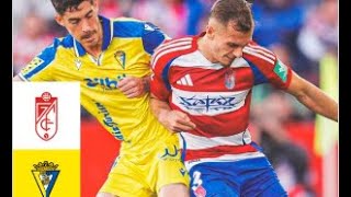 GRANADA CF VS CÁDIZ CF RESUMEN 00  LALIGA 2  20242025 [upl. by Stephanie921]