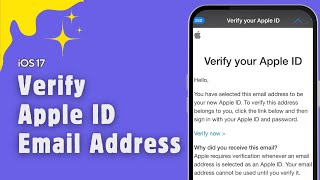 How to Verify Apple ID Email Address on iPhone explained [upl. by Namso]