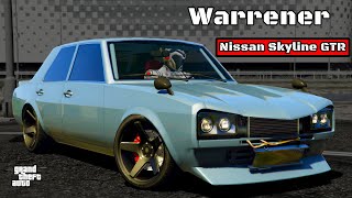 Warrener Best Customization amp Review  GTA Online  Nissan Skyline GTR KGC10  JDM Car  Insane Car [upl. by Heng]