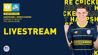 Live Stream Hampshire v Worcestershire Rapids  Metro Bank One Day Cup QuarterFinal [upl. by Ankney]