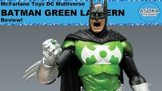 McFarlane Toys DC Multiverse Review Batman as Green Lantern Asoka The Geek [upl. by Emmerie]