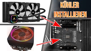 CPU Kühler richtig installieren und anschließen  AMD  Boxed Lüfter und Wasserkühlung 7 [upl. by Winonah792]