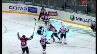 KHL  Dinamo Riga vs Avtomobilist 20  14102011 [upl. by Snell]