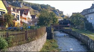 Mein Spaziergang durch die Stadt Pottenstein Bayern [upl. by Ahtelahs532]