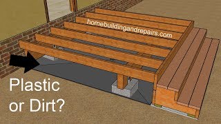 Should You Put Plastic or Water Proof Membrane Under Wood Decks  Building Problems [upl. by Etep528]