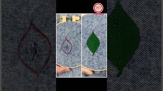 Here comes the needlework method of patching holes with a leaf [upl. by Eyatnod]