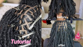 how to retwist locs beginner friendly  Nylajaine [upl. by Elburr]