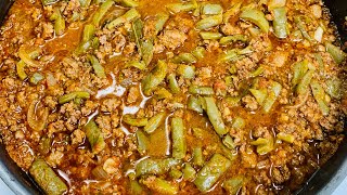 Carne molida de res con nopales deliciosa receta [upl. by Gnol]