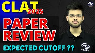 CLAT 2025 Paper Review  CLAT 2025 SectionWise Analysis  Expected Cutoff  Abhyuday Pandey [upl. by Buchalter]