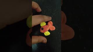 Using clay small fish 🐟☺️ clay toys for kids ecofriendly claytoys clayfish [upl. by Lashar]