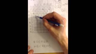 Longest common subsequence algorithm  example [upl. by Jacques]