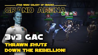 Trying out a new CLS counter 3v3 GAC Action  SWGOH Grand Arena [upl. by Stav283]